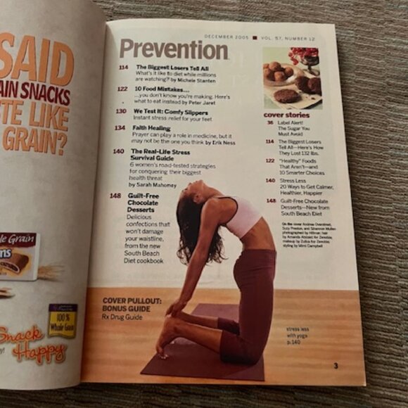 2/$40 Prevention Magazine Dec 2005 Vol 57 N0 12 Fitness Diet The Biggest Loser - Picture 2 of 7